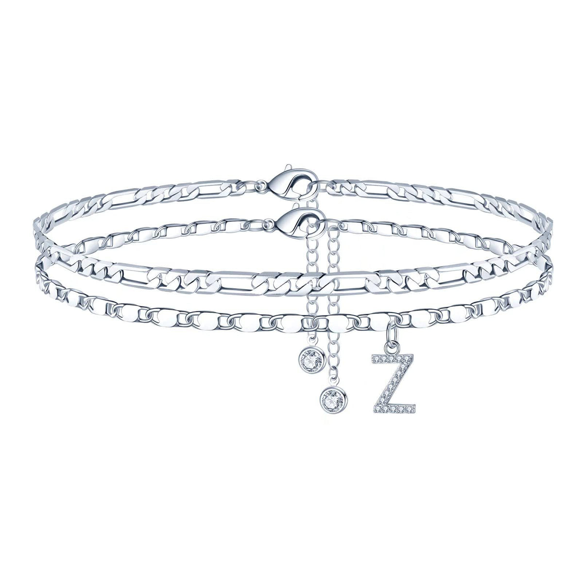 Simple Fashion Bead Double-circle Anklet