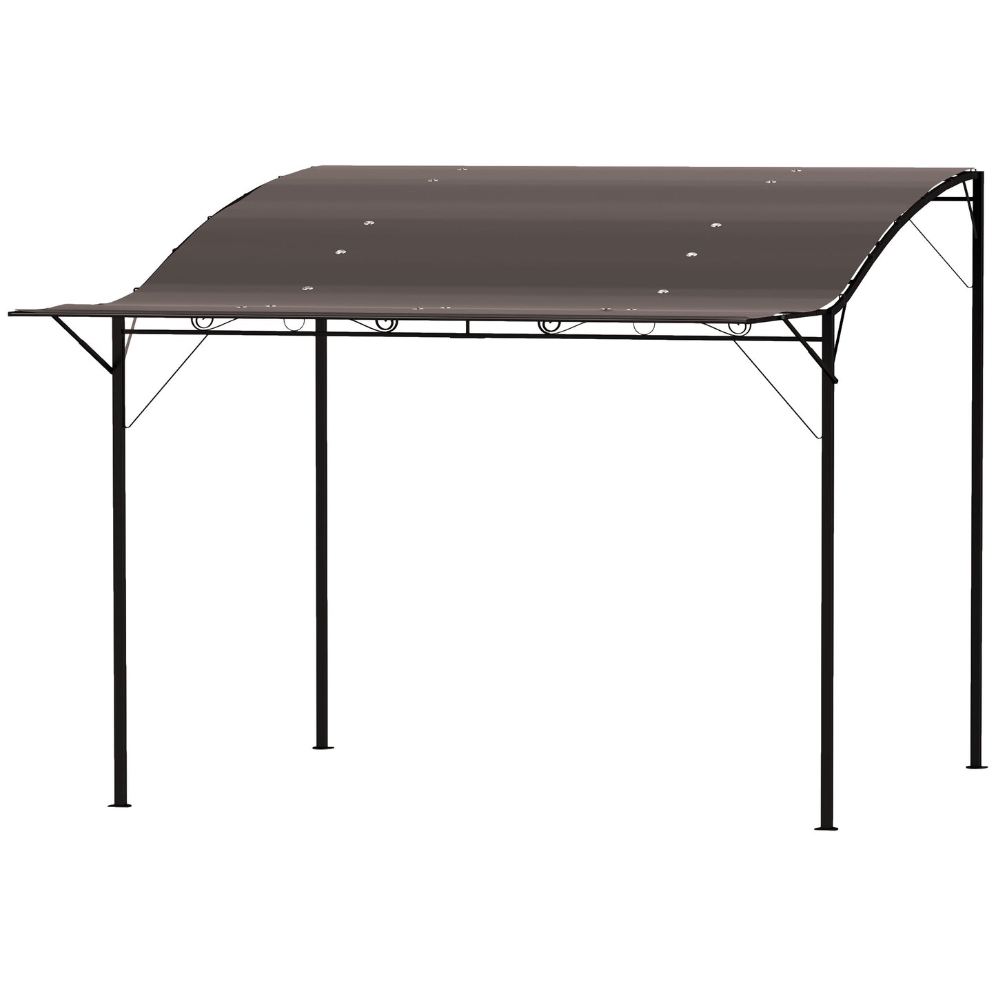 Outdoor Pergola and Patio Gazebo - Brown Canopy