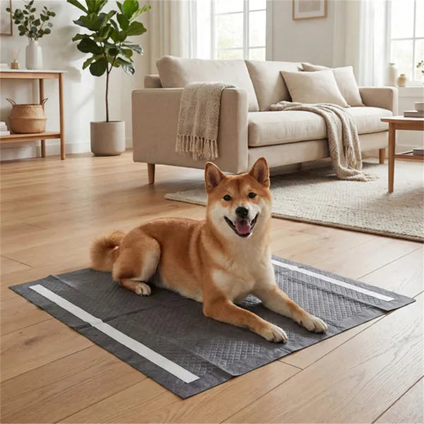 150 Pack Charcoal Dog Pee Pads 24x24 Inches, 6-Layer Absorbent Pet Training Pads with Odor Control