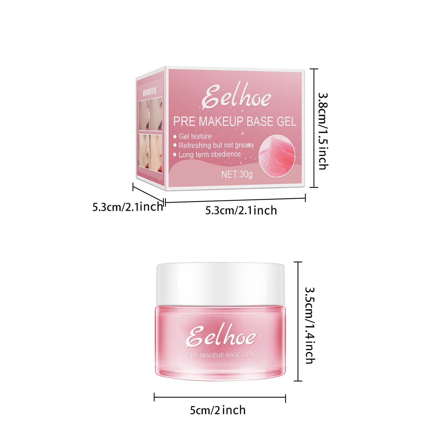 Moisturizing Makeup Primer Gel - Pore Refining & Oil Control Face Base
