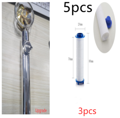 High Pressure Turbo Shower Head with Water Saving Feature & 360° Fan Extension