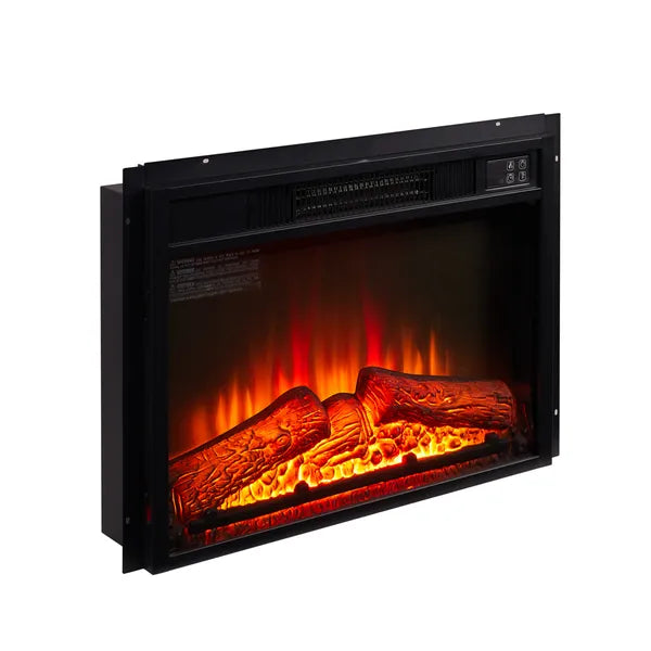 23" Electric Fireplace Insert - 1400W with Remote Control