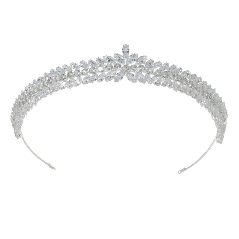 Zircon Crown Wedding Bride Hair Band - GSTG 004