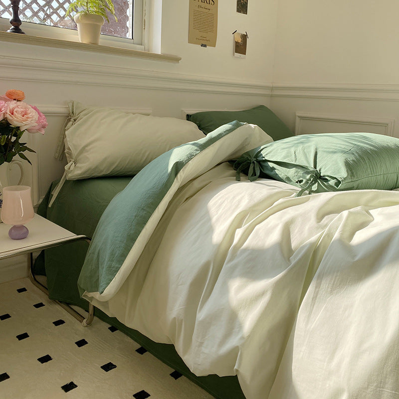 Cotton Bedding Set Four-Piece Soft Comfortable Bed Linen for All Sizes