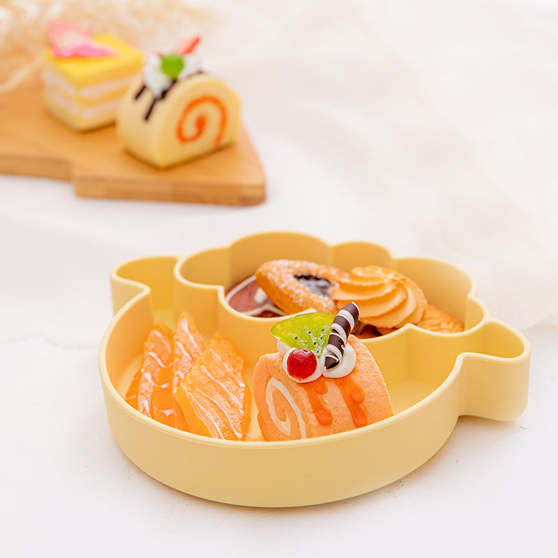 Children's Silicone Food Bowl Set with Multiple Characters and Colors