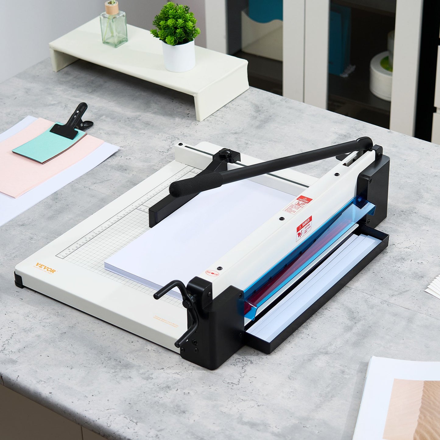 Heavy Duty Paper Cutter - 17" Industrial Guillotine Trimmer for A3 Paper
