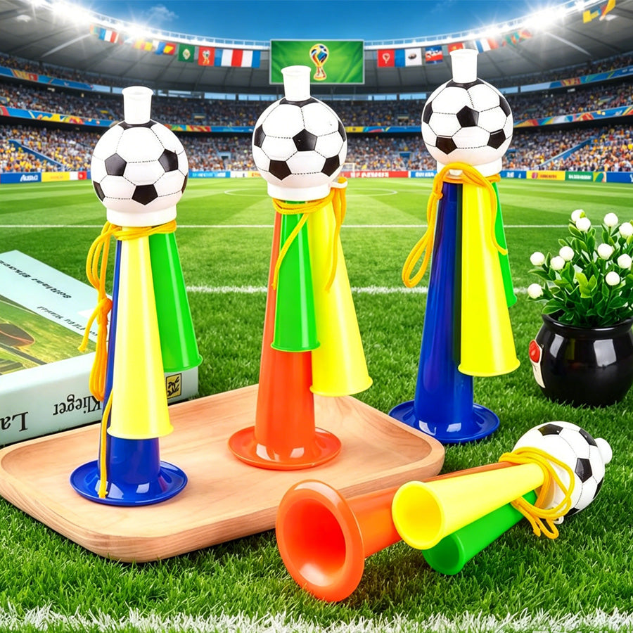4pcs Football Cheering Horn Set - Loud Stadium Supporter Horns