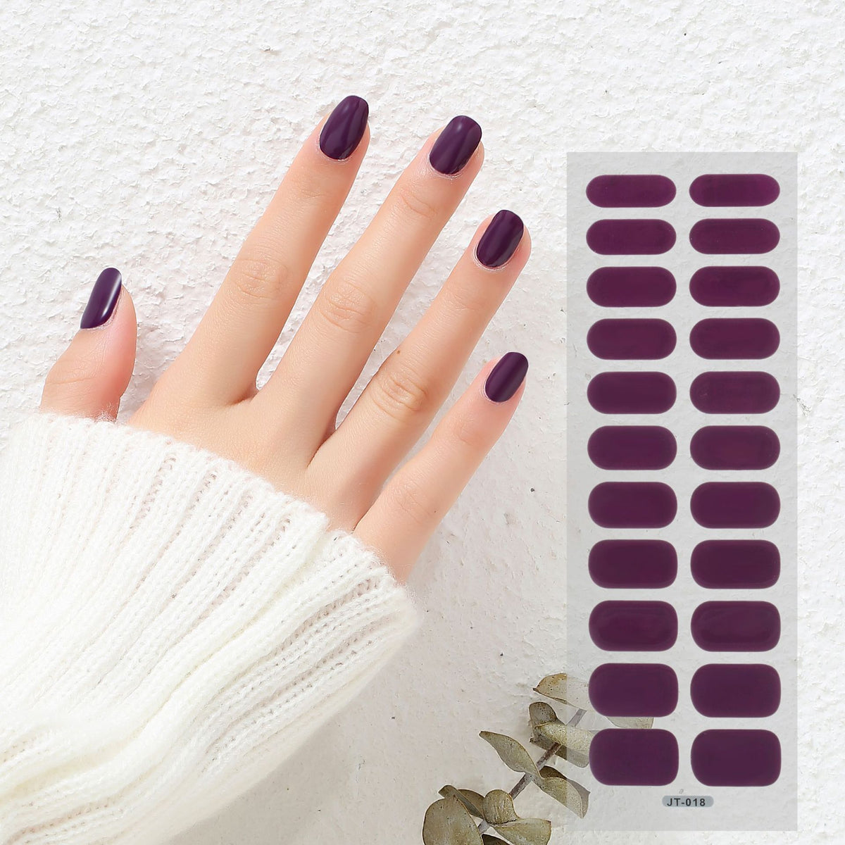 Semi-Curing Nail Art Stickers with Phototherapy Gel for Nail Art Kits