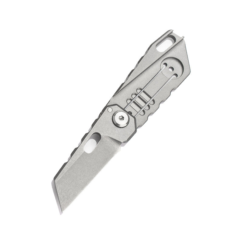 Outdoor Survival Folding Knife with Satin Blade - Mini, Multi-Color