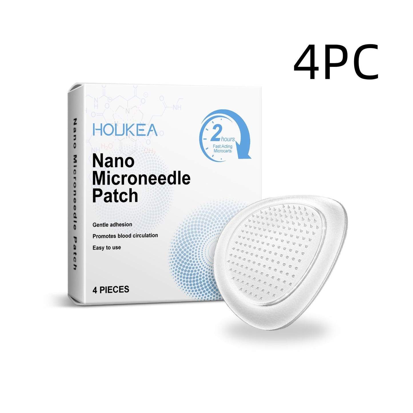 Nano Microneedle Patch for Skin Care - 4 Pieces, Multiple Boxes Available
