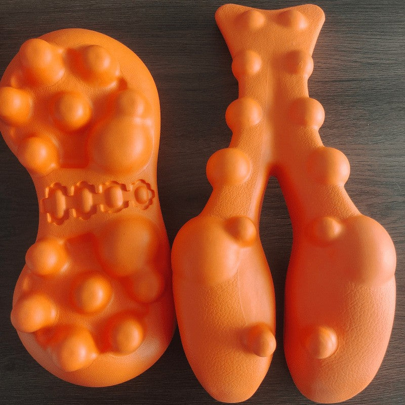 EVA Foam Cervical Spine Massage Pillow for Neck Relief - Orange