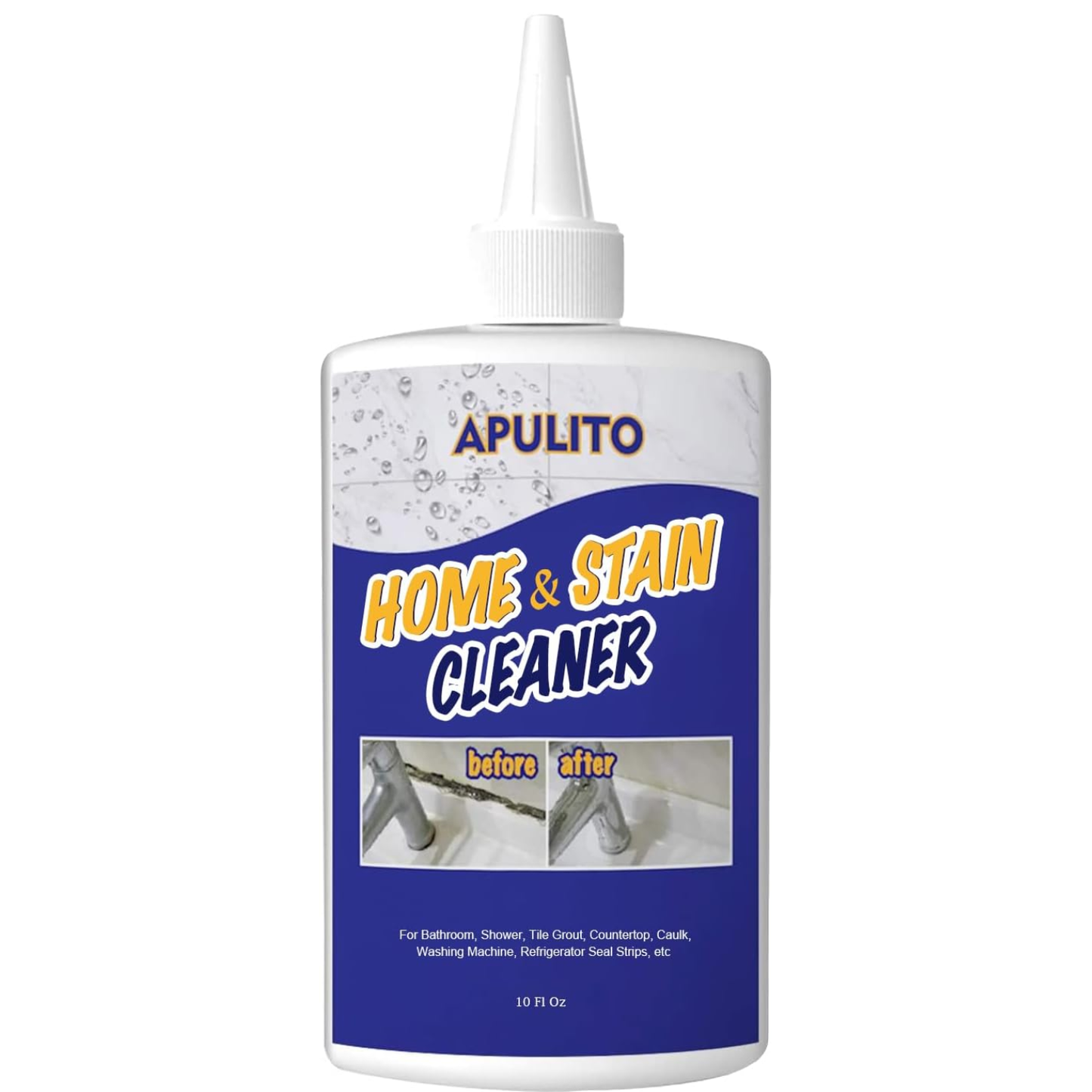 Multipurpose Bathroom and Kitchen Tile Grout Cleaner Gel 10 Fl Oz