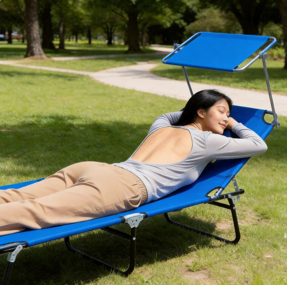 Multifunctional Folding Bed with Detachable Pillow for Office and Beach Use