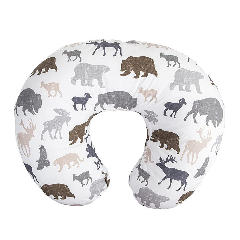 U-Shaped Nursing & Breastfeeding Pillow Cover with Detachable Print