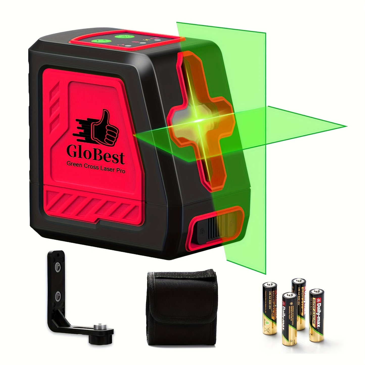 Laser Level 100Ft Self-Leveling Cross Line Green Beam with Magnetic Base