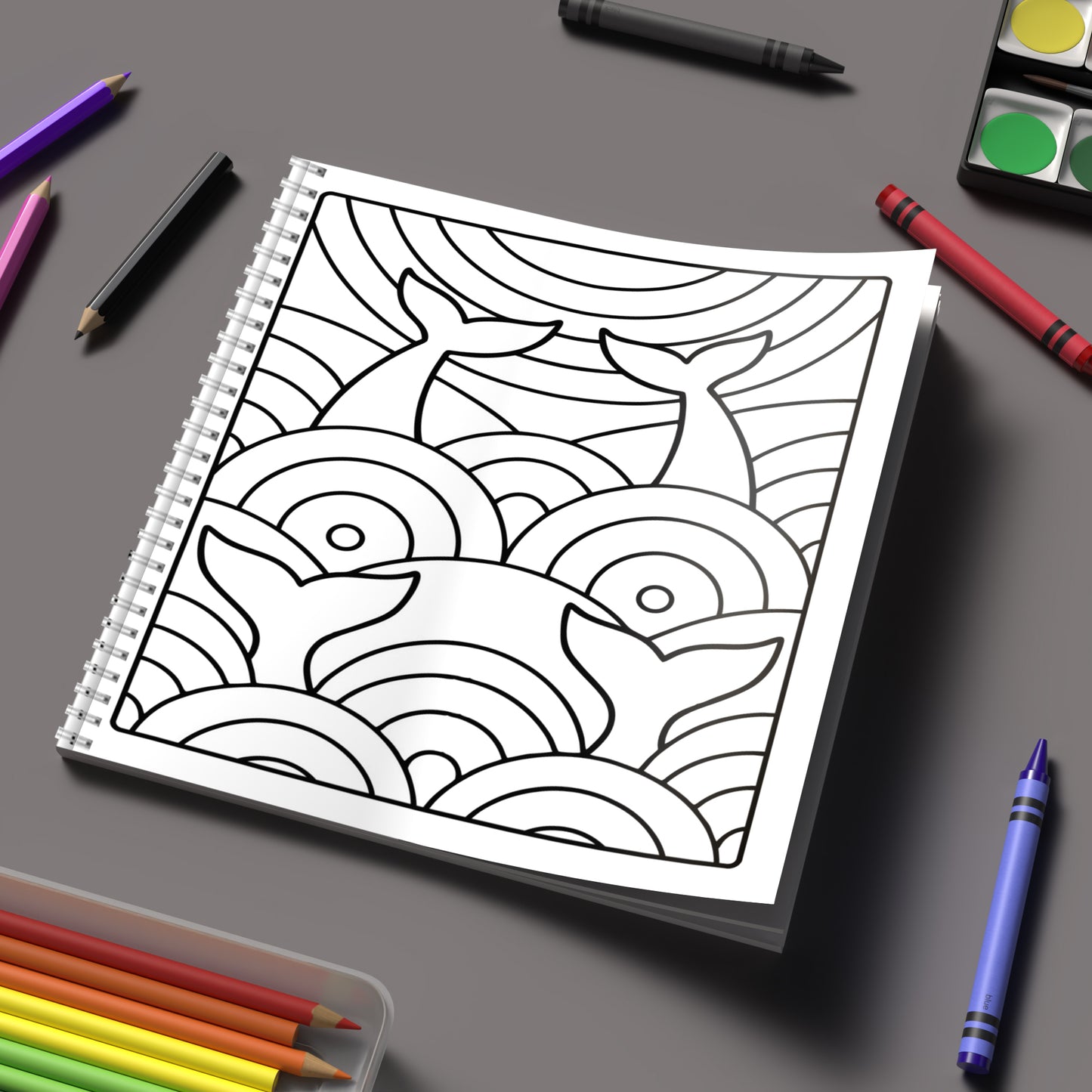Adult Coloring Book - Mindfulness Patterns Stress Relief Art Set 28 Pages