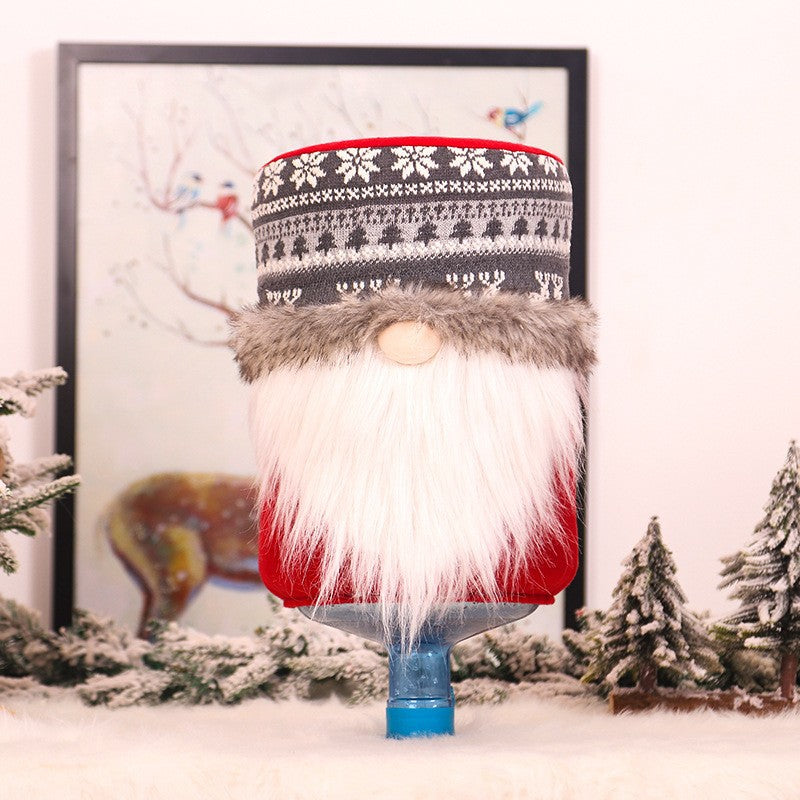 Christmas Knitted Bucket Cover Water Dispenser Dust Cover - Multiple Sizes