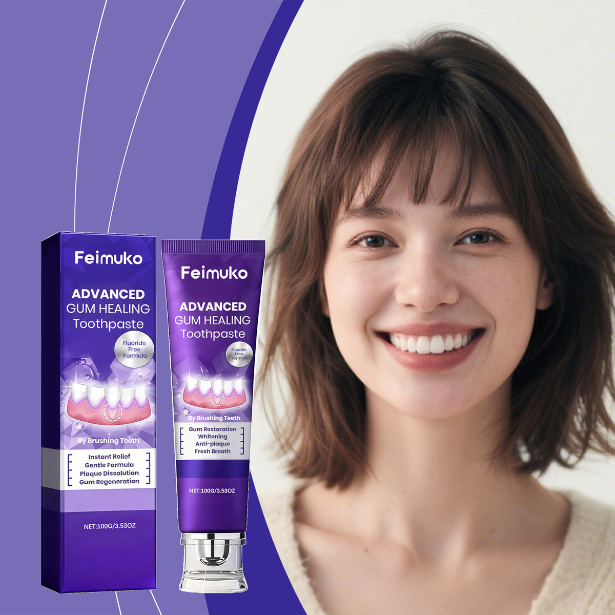 Whitening Toothpaste 100g – Mint Flavor