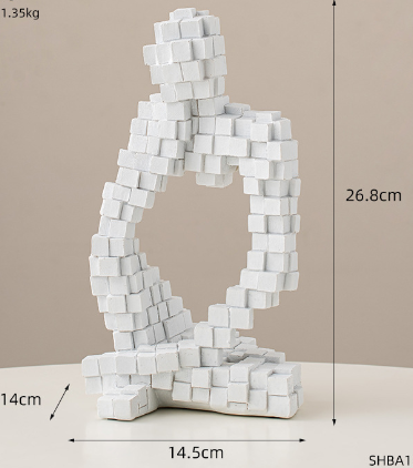 Modern Abstract Art Ornament for Home Decor - Resin Desktop Sculpture