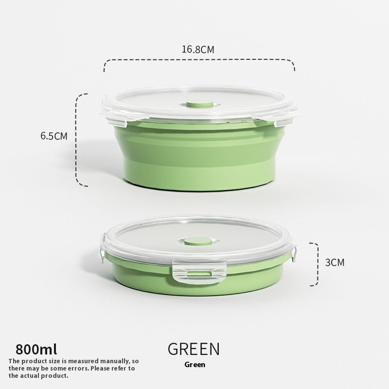 Outdoor Silicone Folding Lunch Box Set - Reusable Food Storage Container