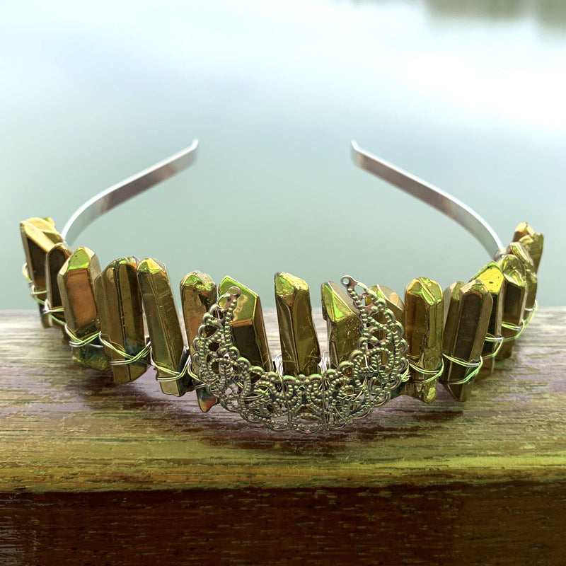 Crystal Rainbow Crown Hair Band