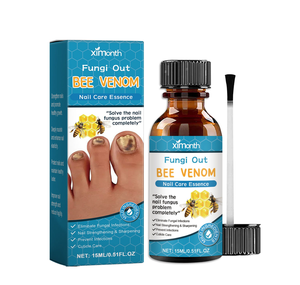 Nail Care Solution 15ml with Bee Venom & Tea Tree for Healthy Nails