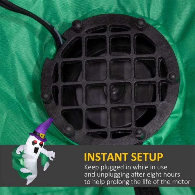 Inflatable Halloween Ghost Decoration with LED Lights - 25.6"