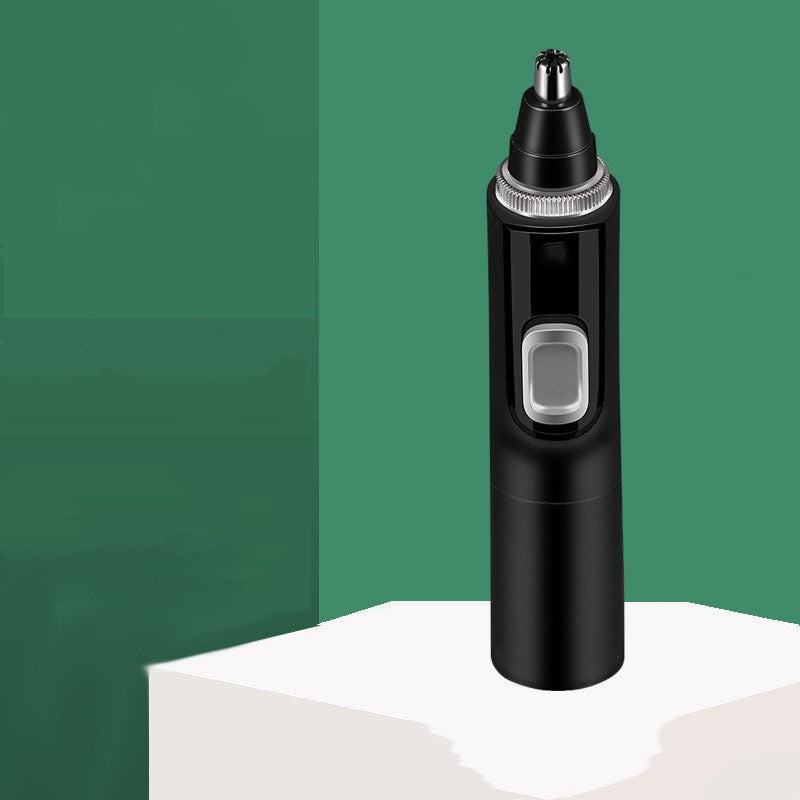 Electric Nose Hair Trimmer for Men - Portable Battery Operated - Black