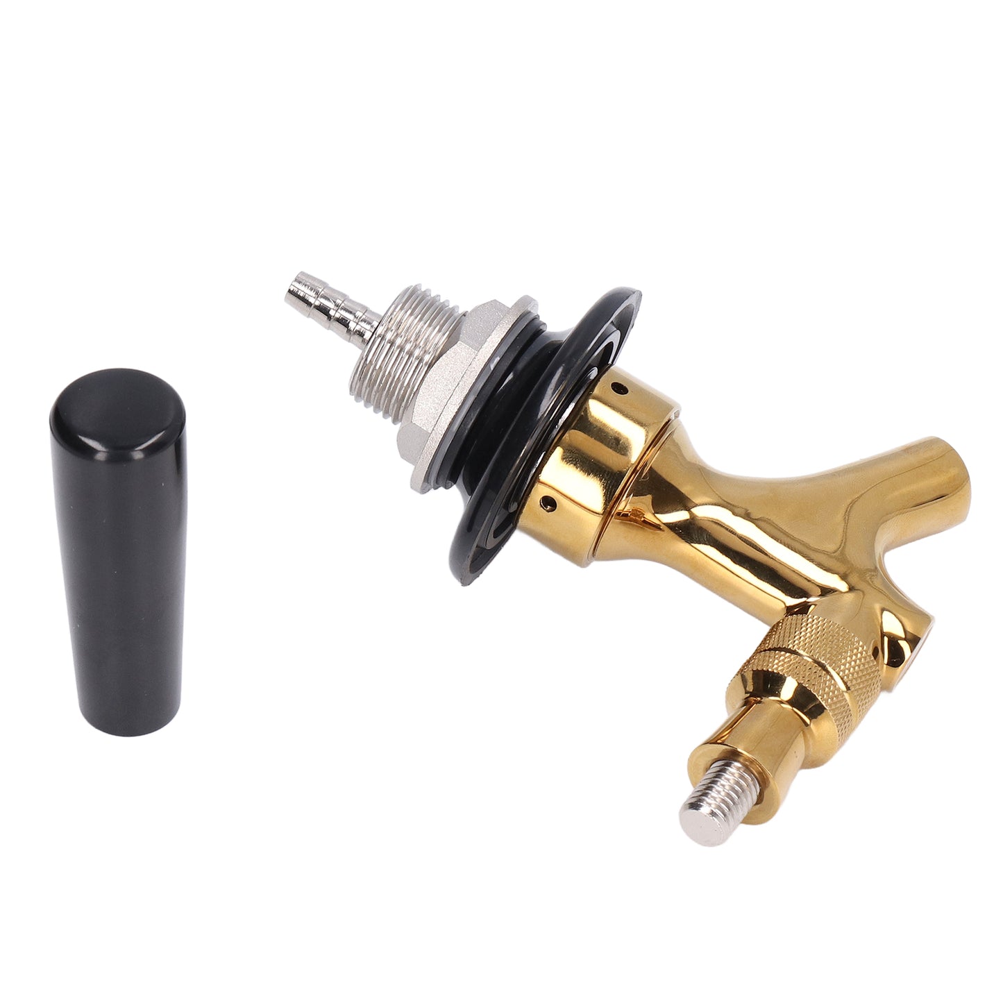Stainless Steel Brass Beer Faucet Non-Adjustable Keg Tap for Bars Hotels Restaurants
