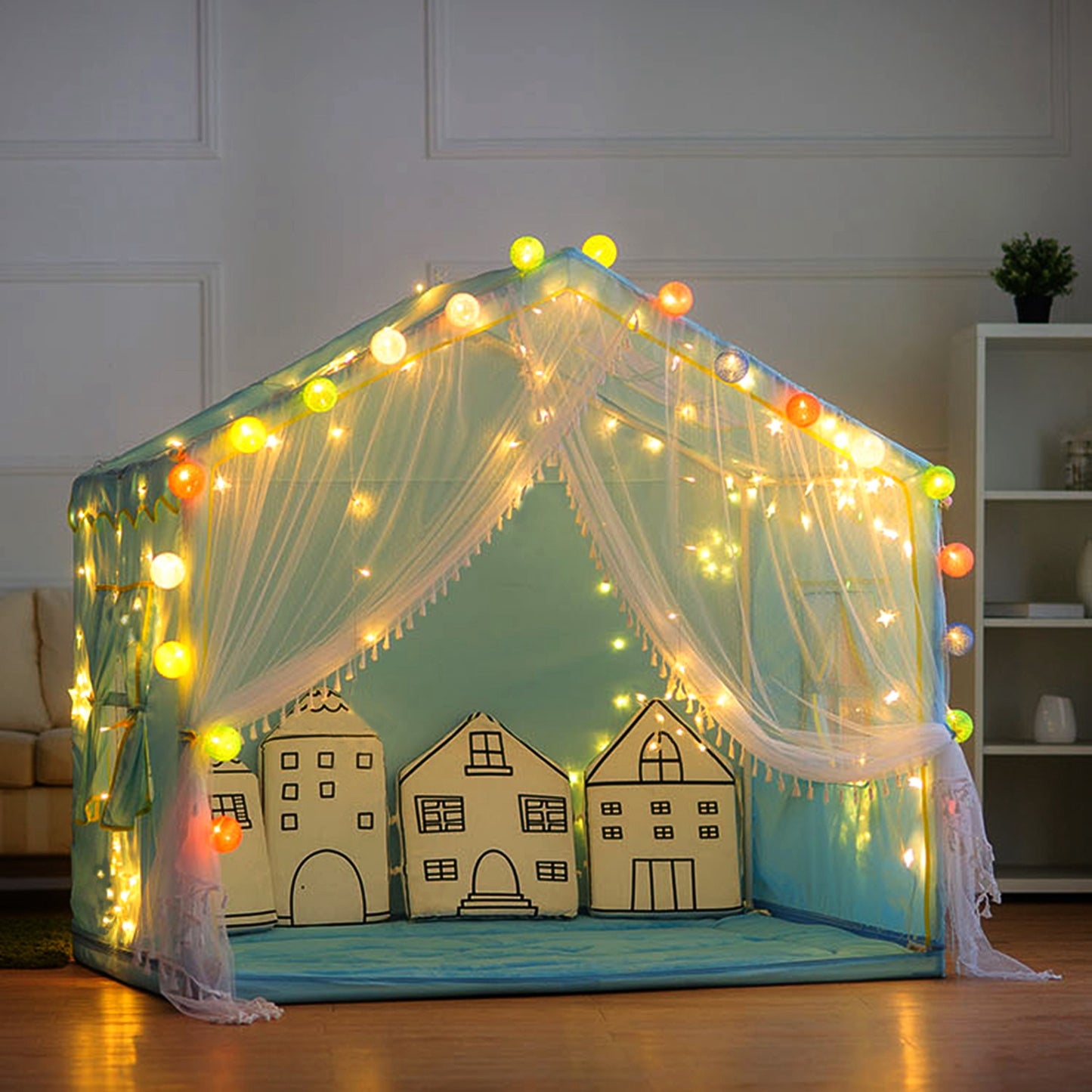 3M Waterproof LED String Curtain Lights with Remote & 8 Modes for Holiday & Garden Decor