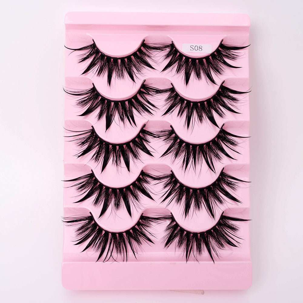 Natural 3D Dramatic Fairy Cluster False Eyelashes - 5 Pairs