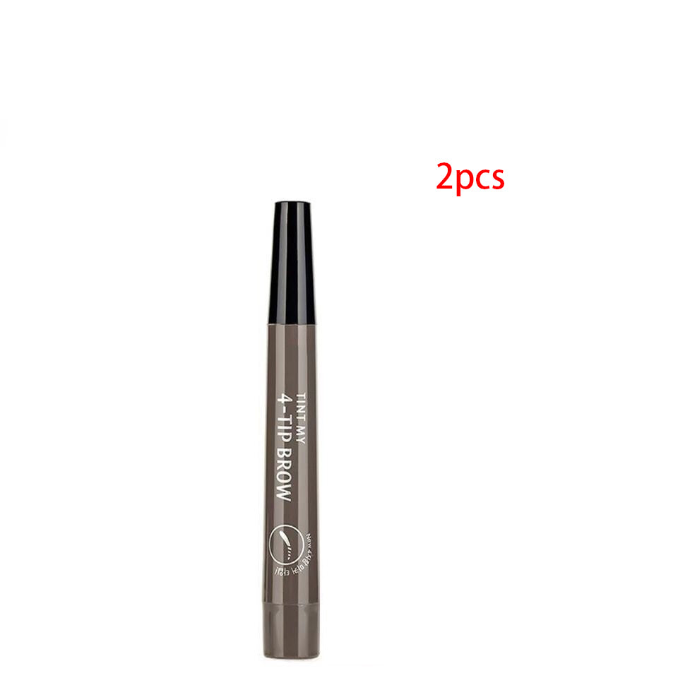 Four-Forked Water Eyebrow Pencil Multi-Head Makeup Eyebrow Shaping Tool - Multiple Colors