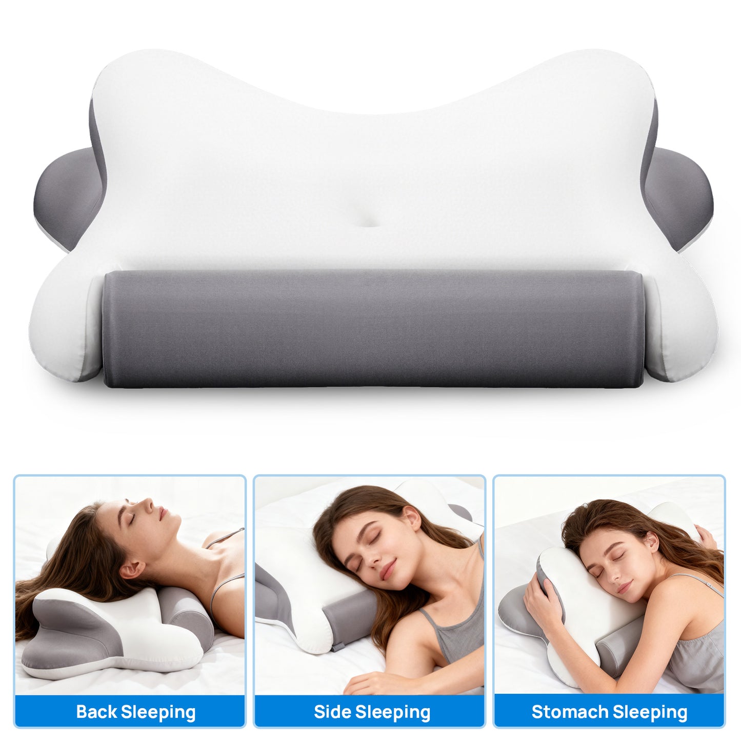Cooling Ergonomic Memory Foam Neck Pillow - Multiple Variants