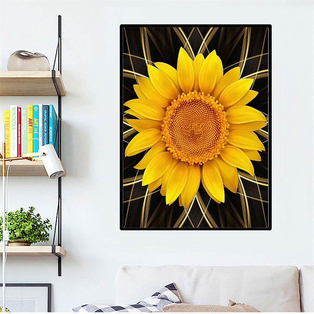 Sunflower Diamond Painting Kit Full Square Mosaic Cross Stitch Art Craft