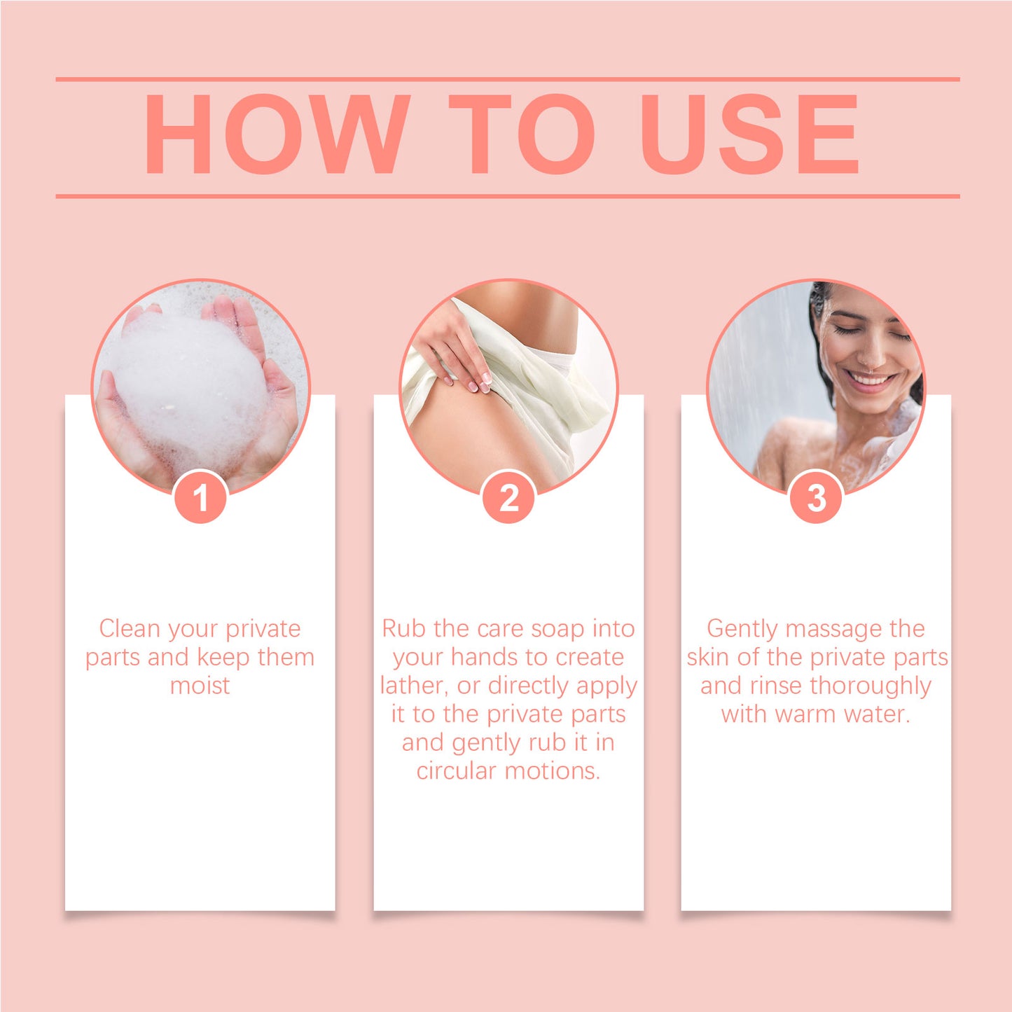 Gentle Feminine Cleansing Bar Soap with Peach & Aloe Vera Extract