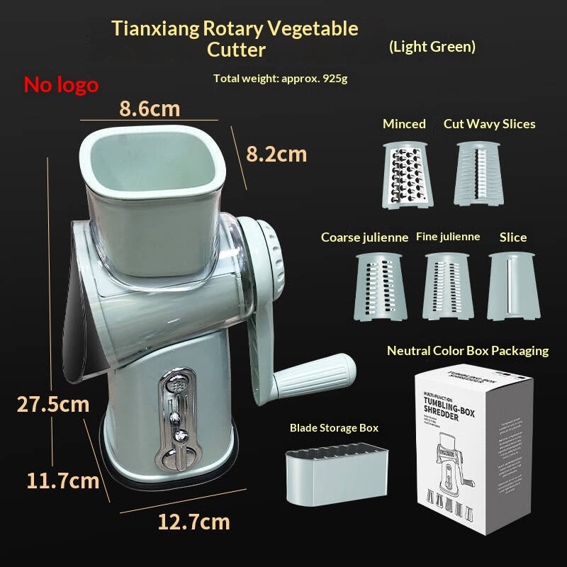 Multi-Function Vegetable Chopper Hand Roller Grater Slicer Kitchen Tool