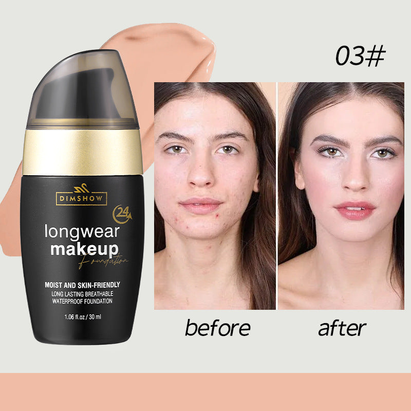 Long-Lasting Oil Control Liquid Foundation Cream for All Skin Types