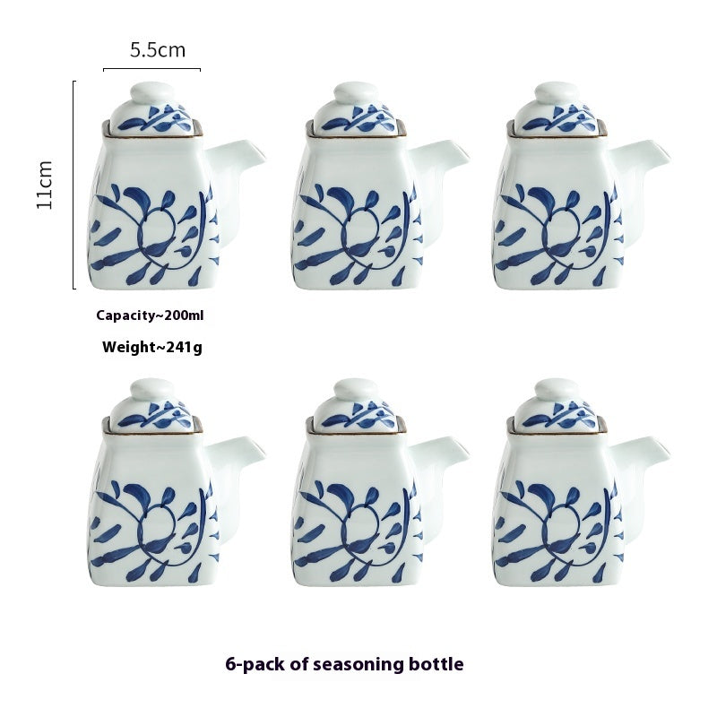 Ceramic Seasoning Bottles Set - Commercial Restaurant Kitchen Storage
