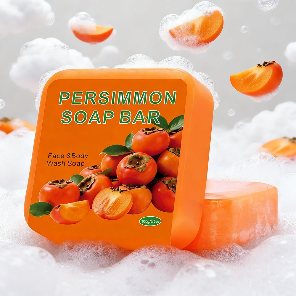 Persimmon Bar Soap - 100g Square Rounded-Corner Body Care