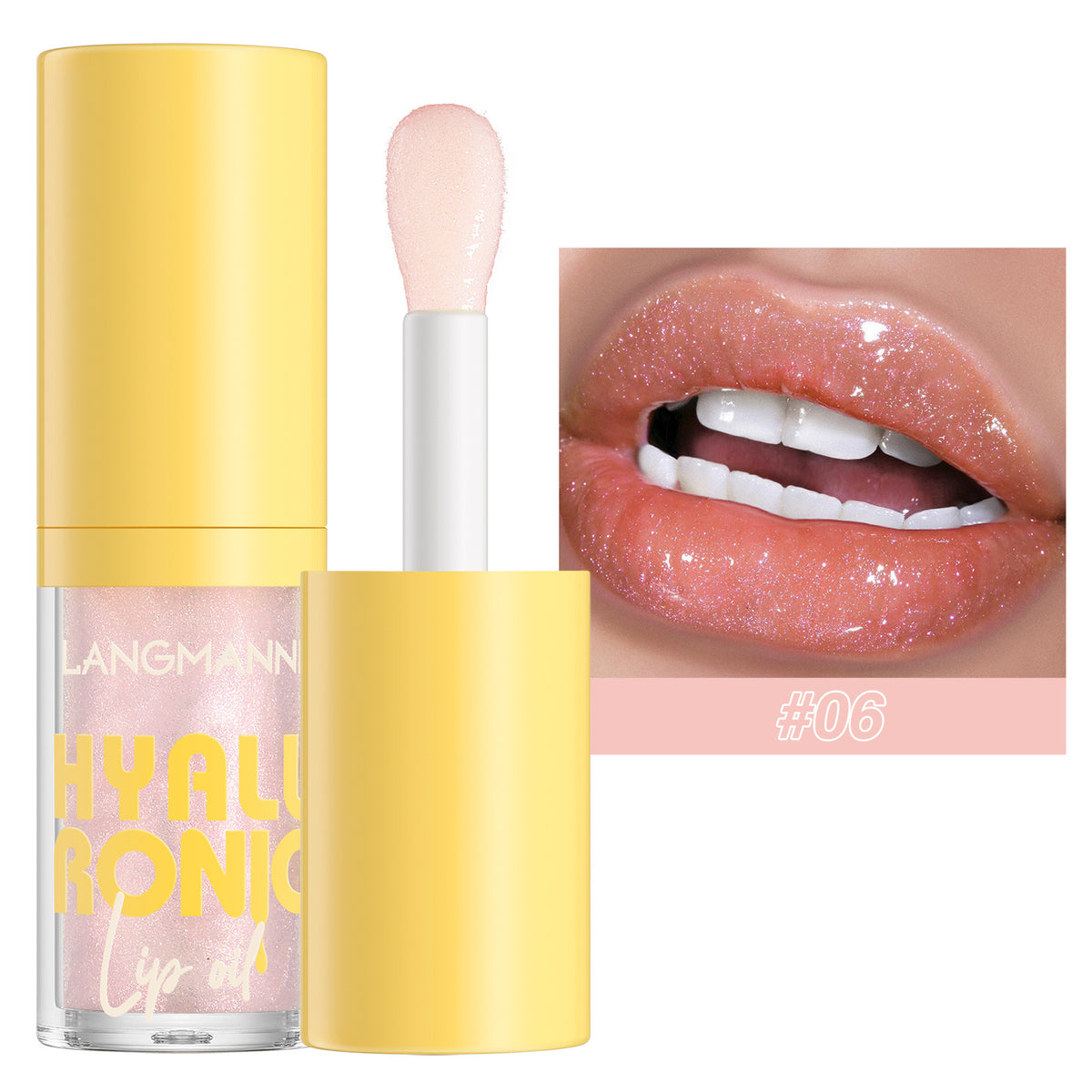 Transparent Hyaluronic Acid Lip Balm Gloss - 6 Colors, Hydrating & Nourishing