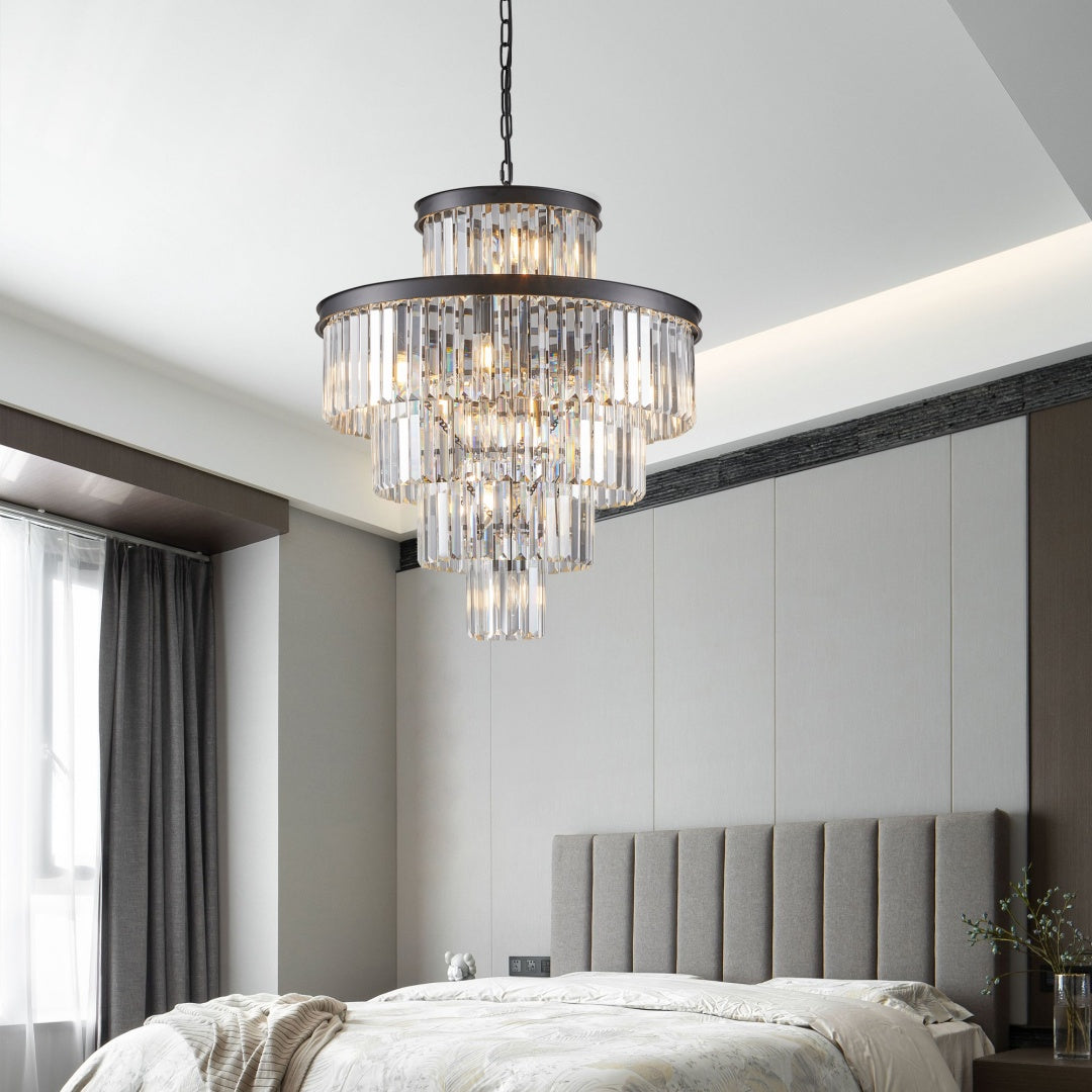 Luxury Crystal Chandelier - 15-Light Pendant Light Fixture
