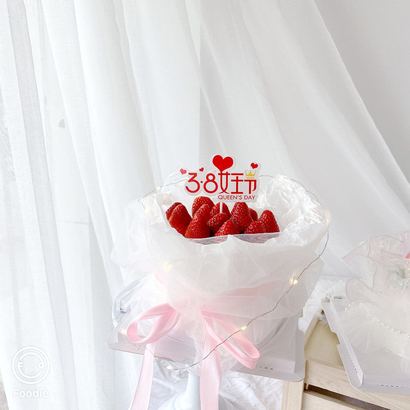 Holiday Cake Decoration Ribbon Set - Festive & Party Supplies