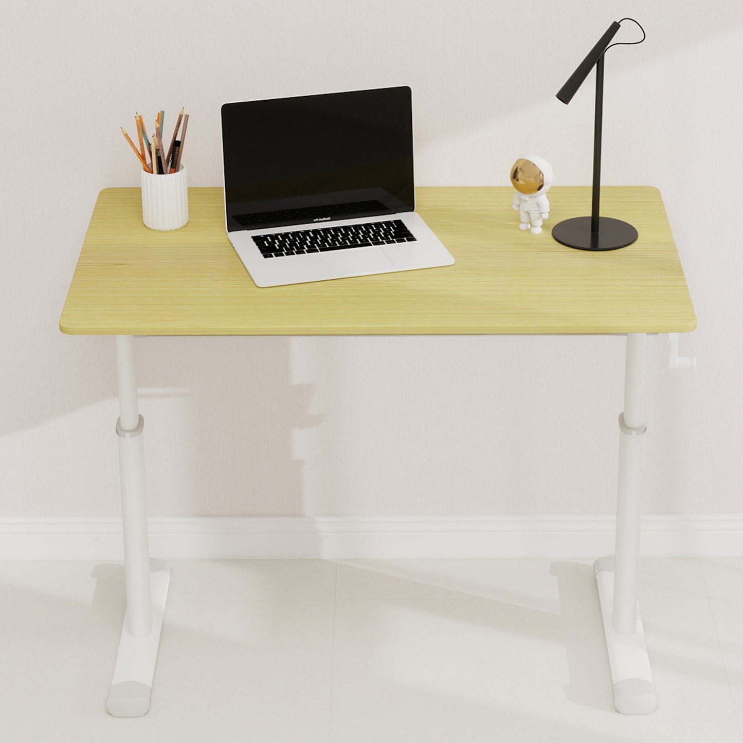 Height-Adjustable Study Desk for Home Office - Compact Design