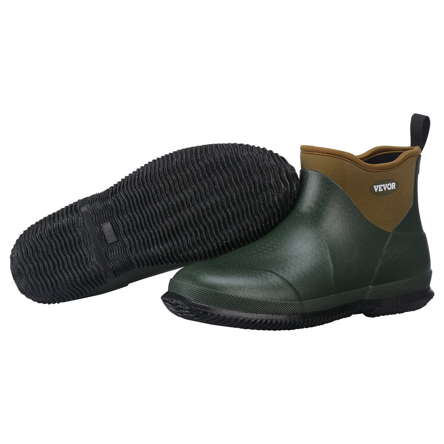 Women's Waterproof Ankle Rain Boots - Anti-Slip Gardening Rubber Boots, Size 11 US