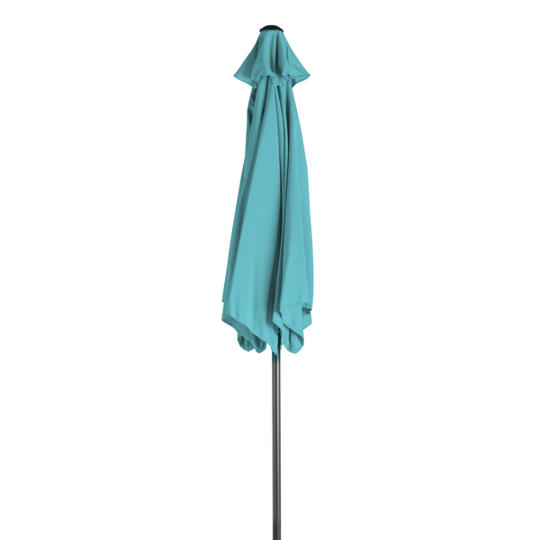 9ft Patio Umbrella - Sky Blue Outdoor Market Umbrella with Tilt & Crank