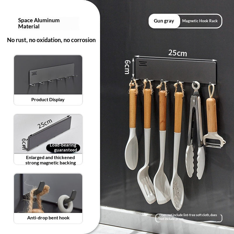 Magnetic Kitchen Knife Holder & Storage Rack - Aluminum Organizer with Variants