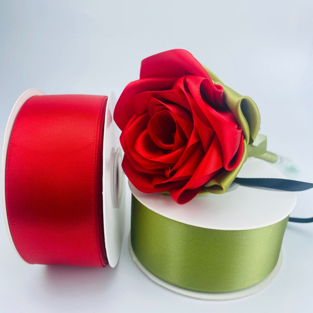 Double-Sided Bright Thickened Polyester Ribbon for Gift Bouquets - 25 Yards