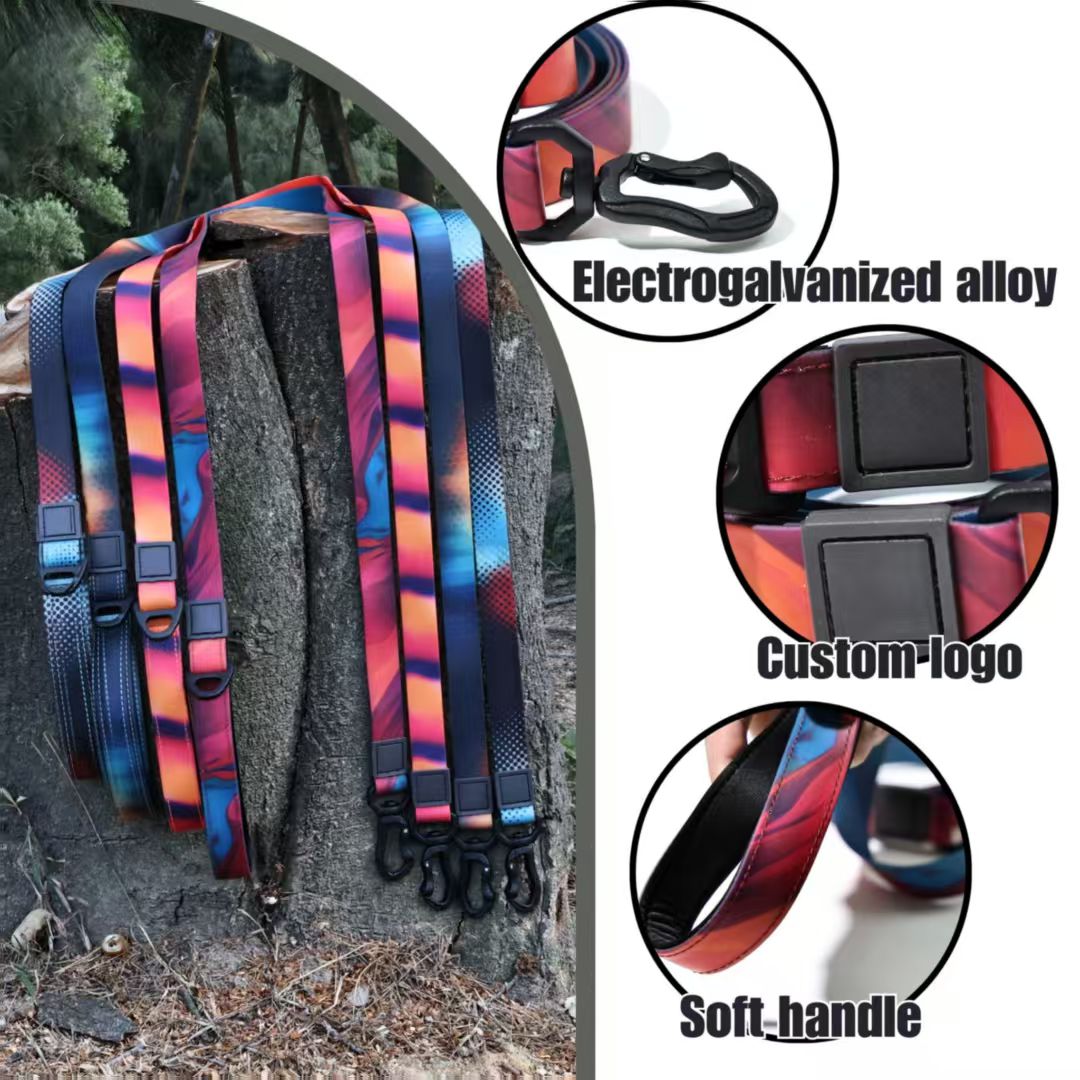 Waterproof Dog Leash Set with PVC Coating - Traction Rope for Outdoor Walks