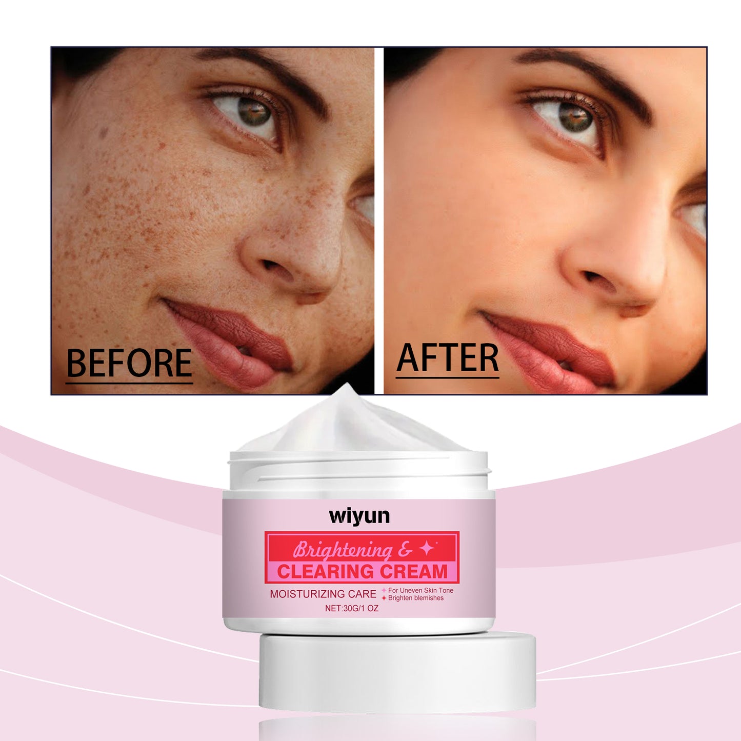 Brightening Facial Cream with Glutathione and Vitamin C - Moisturizing