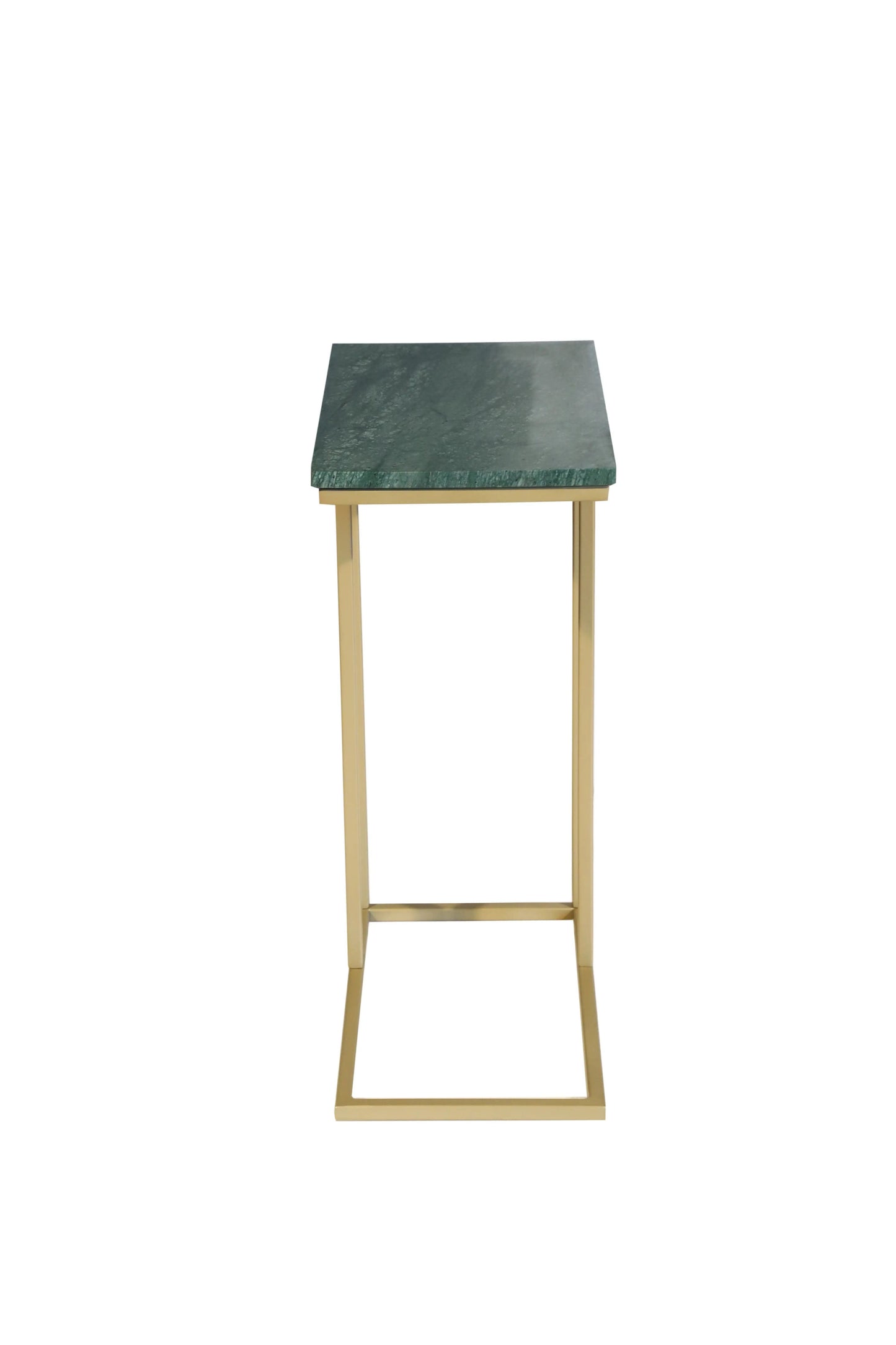 Marble C Table For Living Room Set Of 1 With Metal Frame-24 Inch